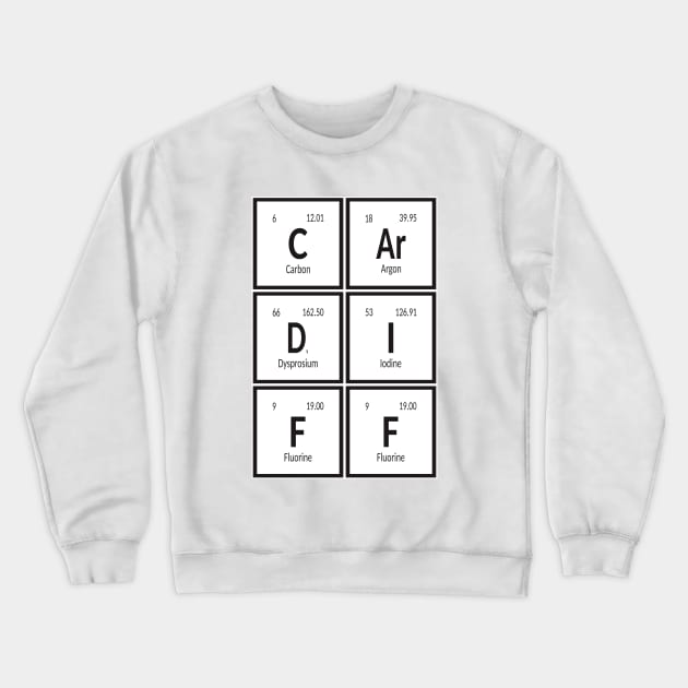 Cardiff Table of Elements Crewneck Sweatshirt by Maozva-DSGN